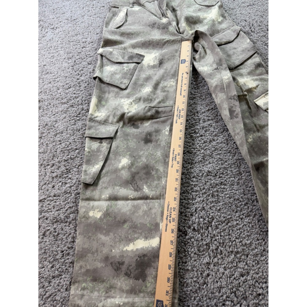 Maniere De Voir Grey Digital Camo Cargo Pants Women Streetwear Utility SIZE10 - Picture 2 of 11